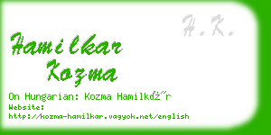 hamilkar kozma business card